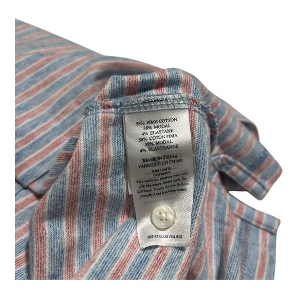 Faherty Brand Long Sleeve Polo Shirt Men's SizeXXL Multicolor Stripes - Picture 12 of 13